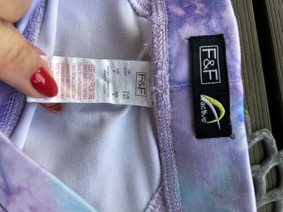 F&F spodnie leginsy roz.116