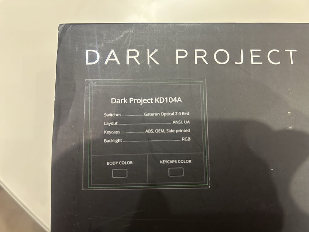 Клавіатура Dark Project Pro KD104A ABS Gateron Optical 2.0 Red