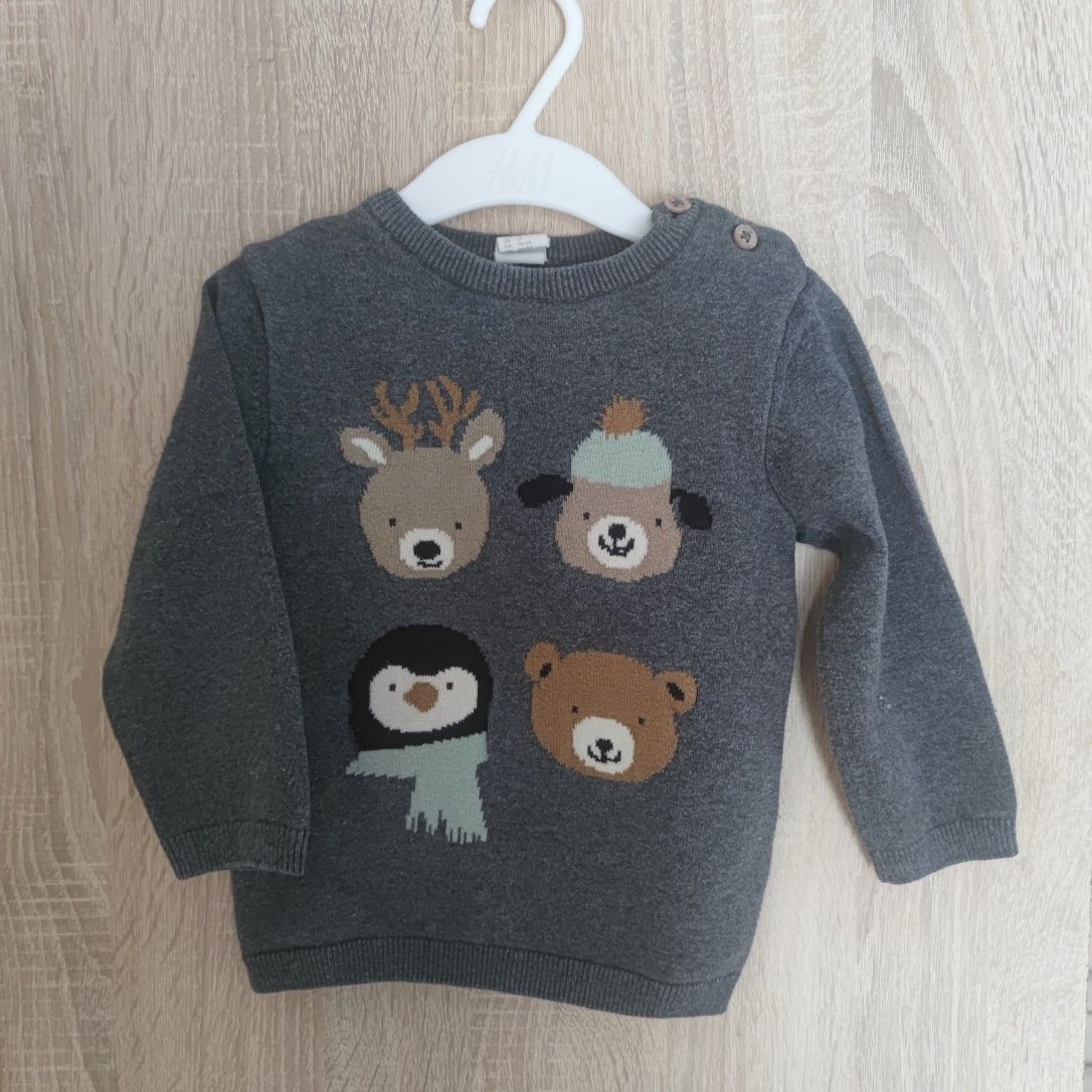 Sweter zimowy hm 92 rozmiar