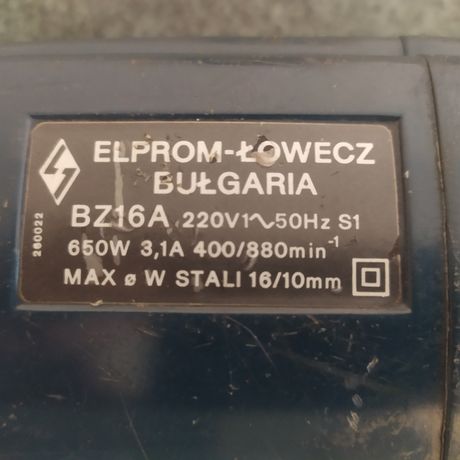 Wiertarka Elprom BZ16A