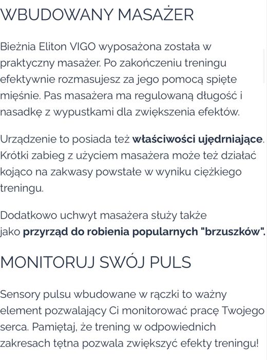 Bieżnia VIGO Corciano