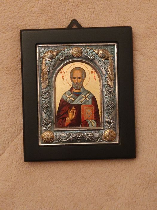 Икона серебряная 10*9