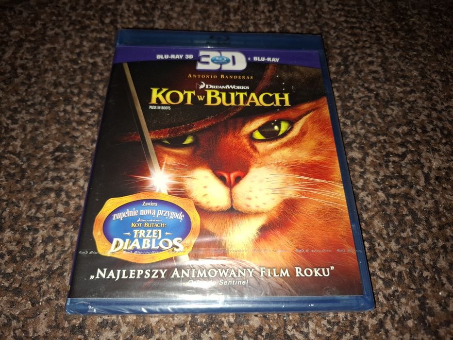 Kot w Butach 3D PL [Nowa] Blu-Ray - GameX Sosnowiec