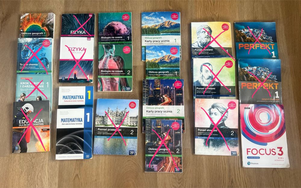 Podręczniki 1 i 2 klasa szkoły średniej