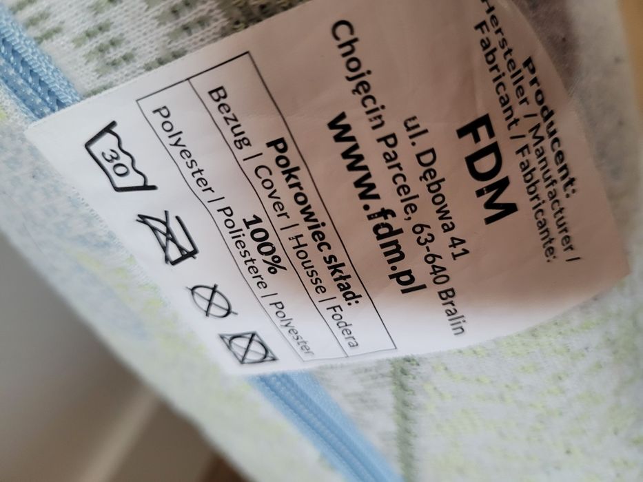 Materac dziecięcy, FDM dino, 160×80 pianka lateks