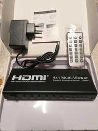 HDMI 4x1 Multi-Viewer Switch 1 Ekran z 4 Kamer