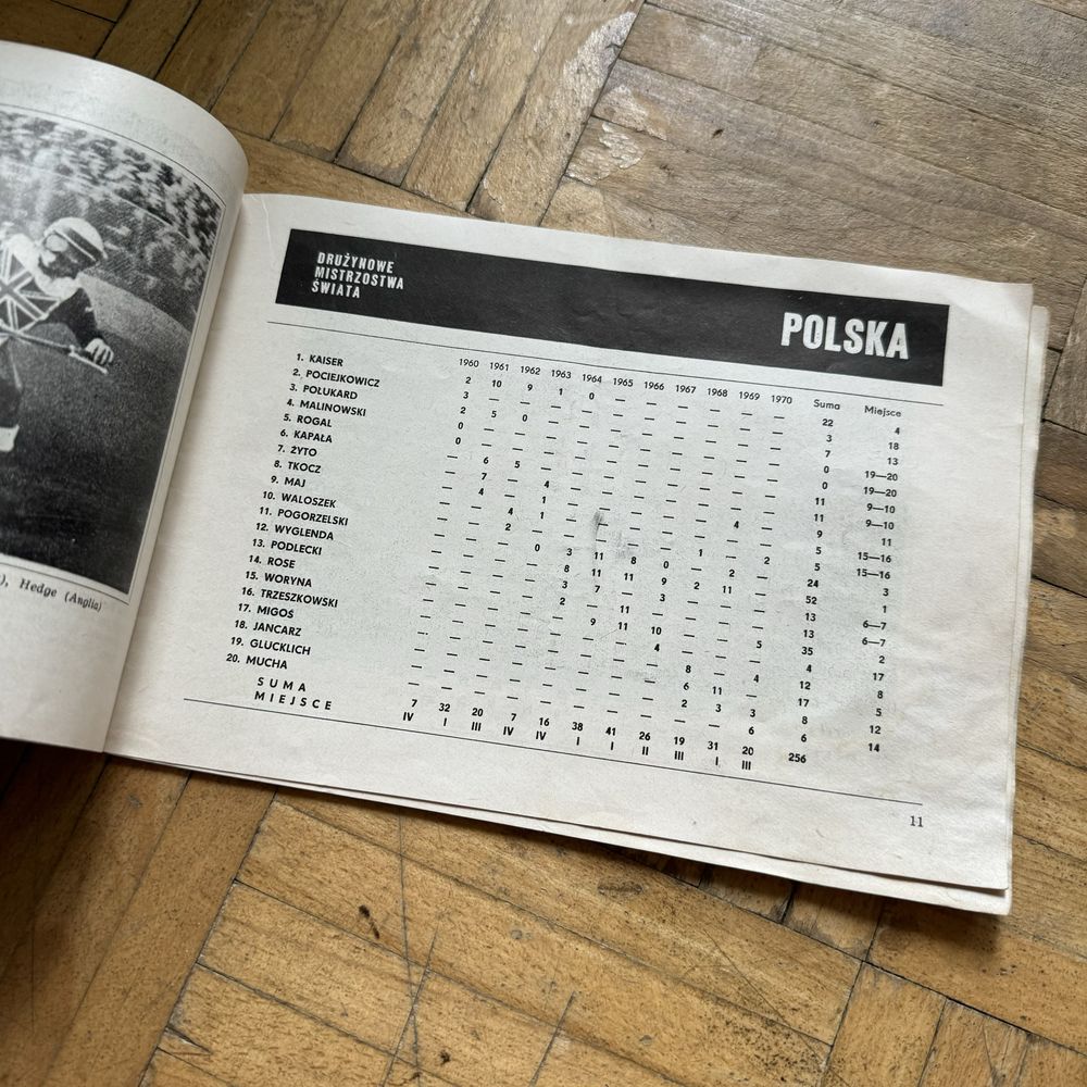 Program żużel wrocław 1971 mistrzostwa świata broszura