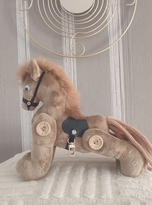 Konik handmade maskotka jasnobrązowy