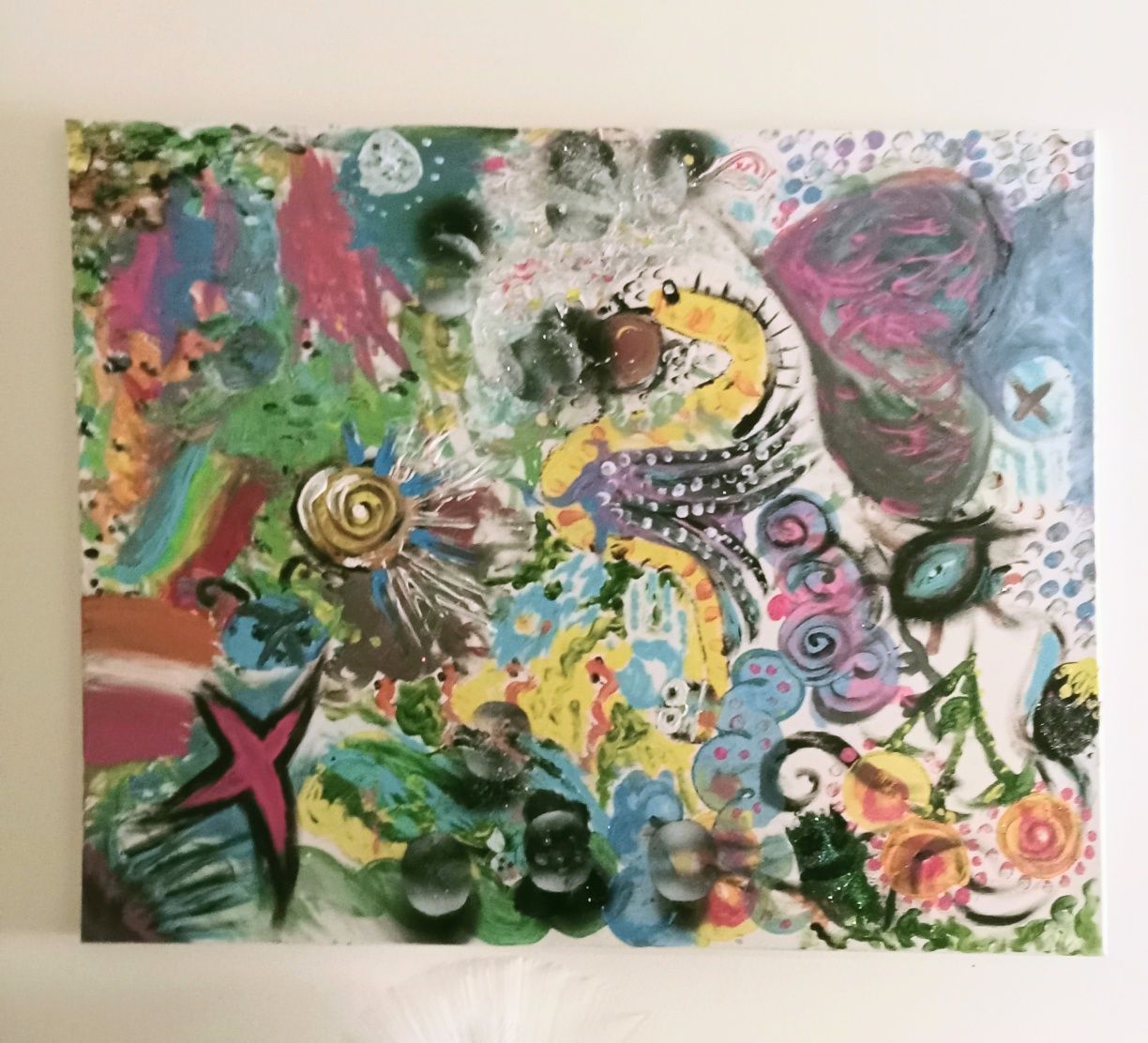 Quadro pintura em acrílico