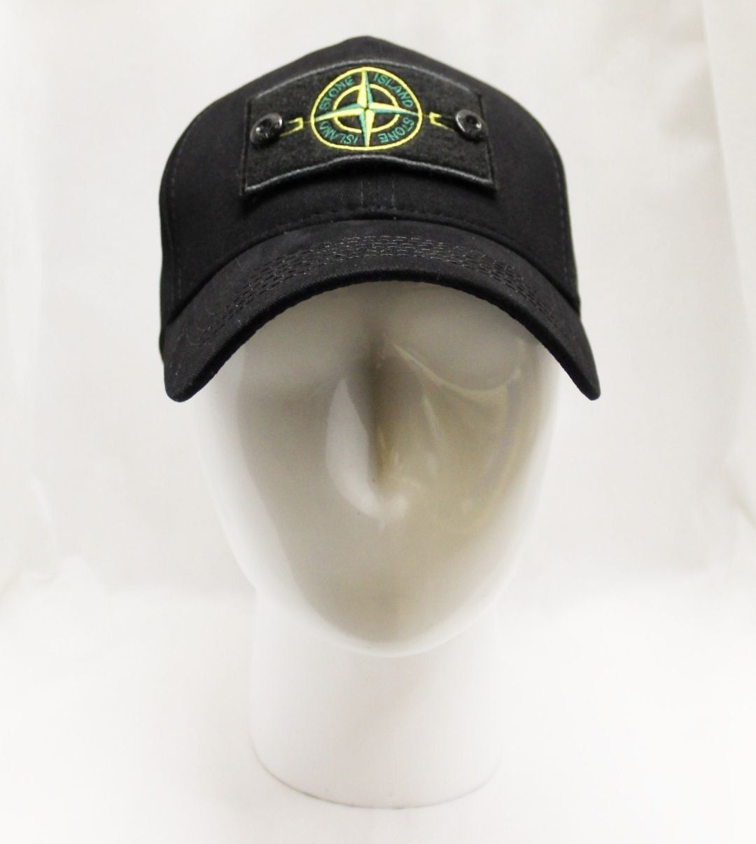 Мужская кепка Stone Island черная бейсболка Стон Айленд ( one size )