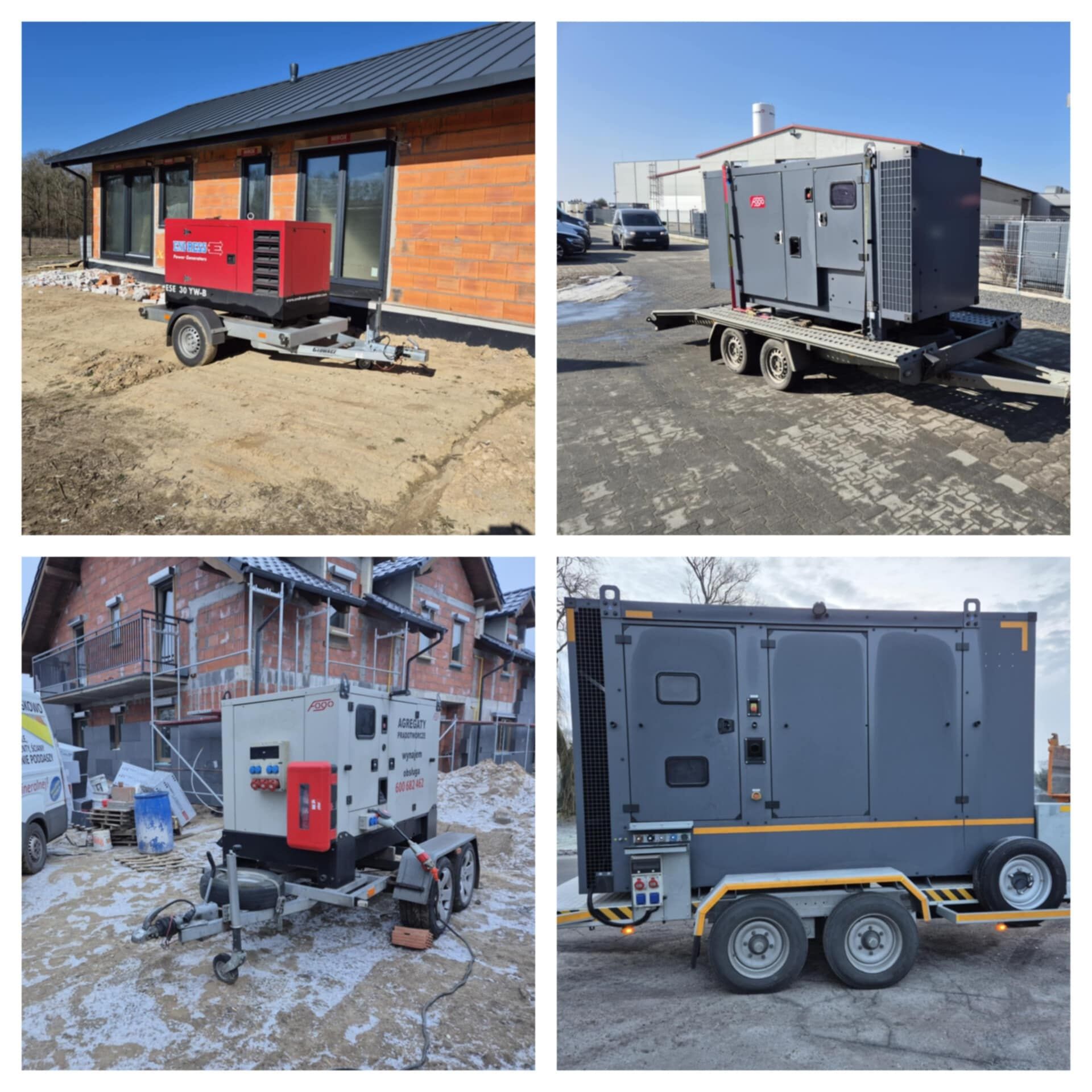 Agregat prądotwórczy 3-300kW Wynajem Dostawa