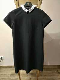 Sukienka H&M czarna z białym kołnierzykiem rozmiar S