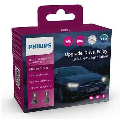 Lâmpadas LED Philips H7 Ultinon Access