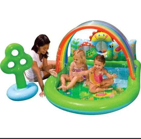 Детский бассейн Intex для малышей: с радугой, с деревом, с шариками...