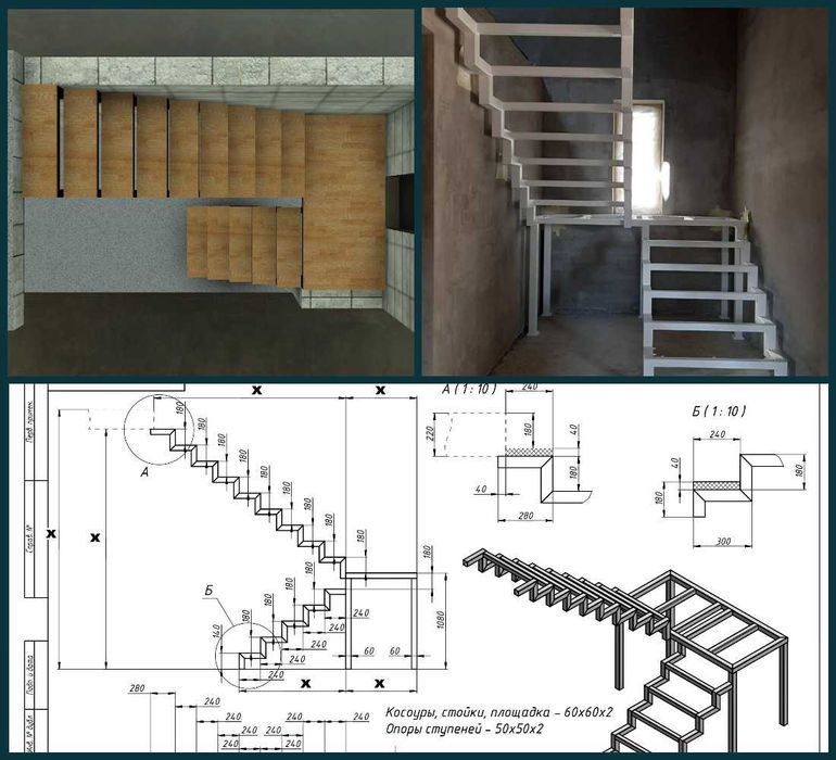Типовое моделирование лестниц
