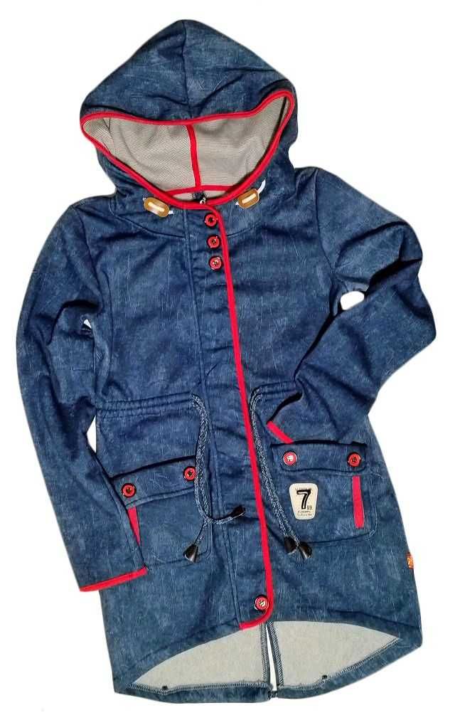 LHD by Leeson kurtka ciepła bluza dżersej denim kaptur r. M