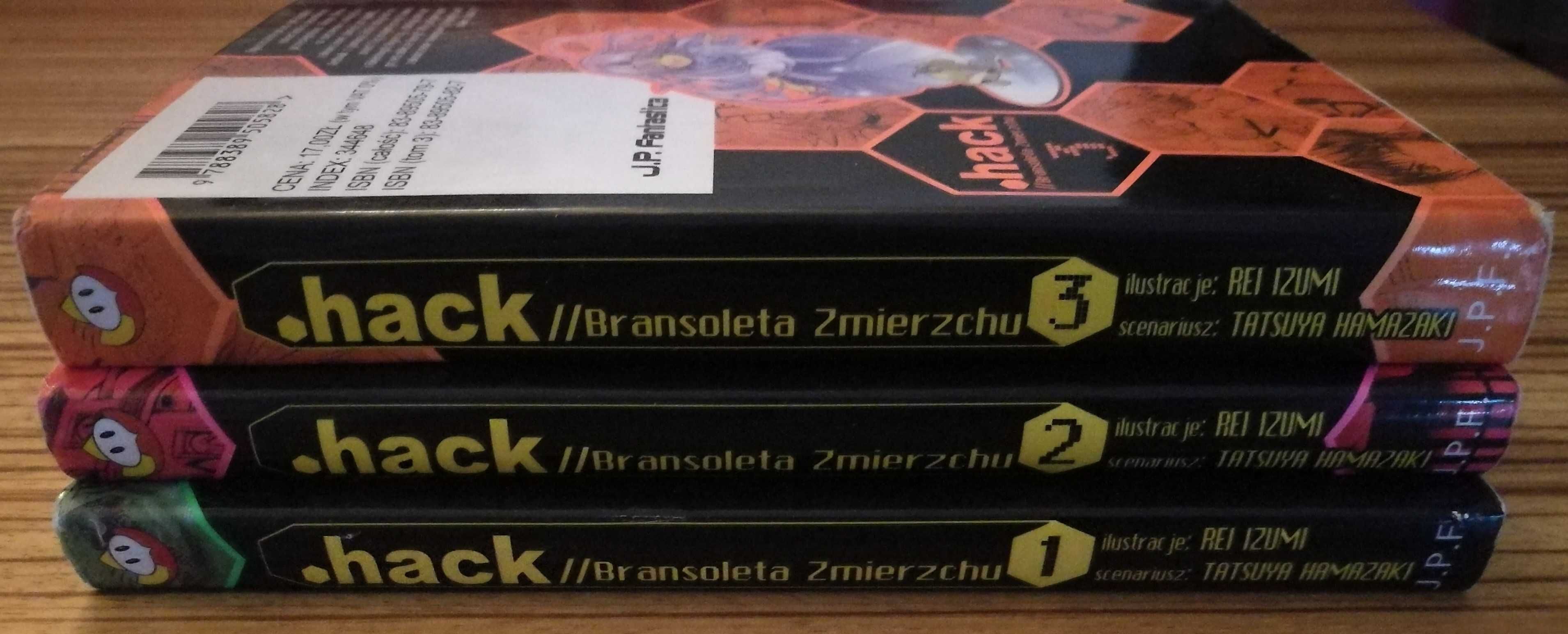 manga .hack// Bransoleta Zmierzchu Hamazaki Izumi  3 części stan bdb