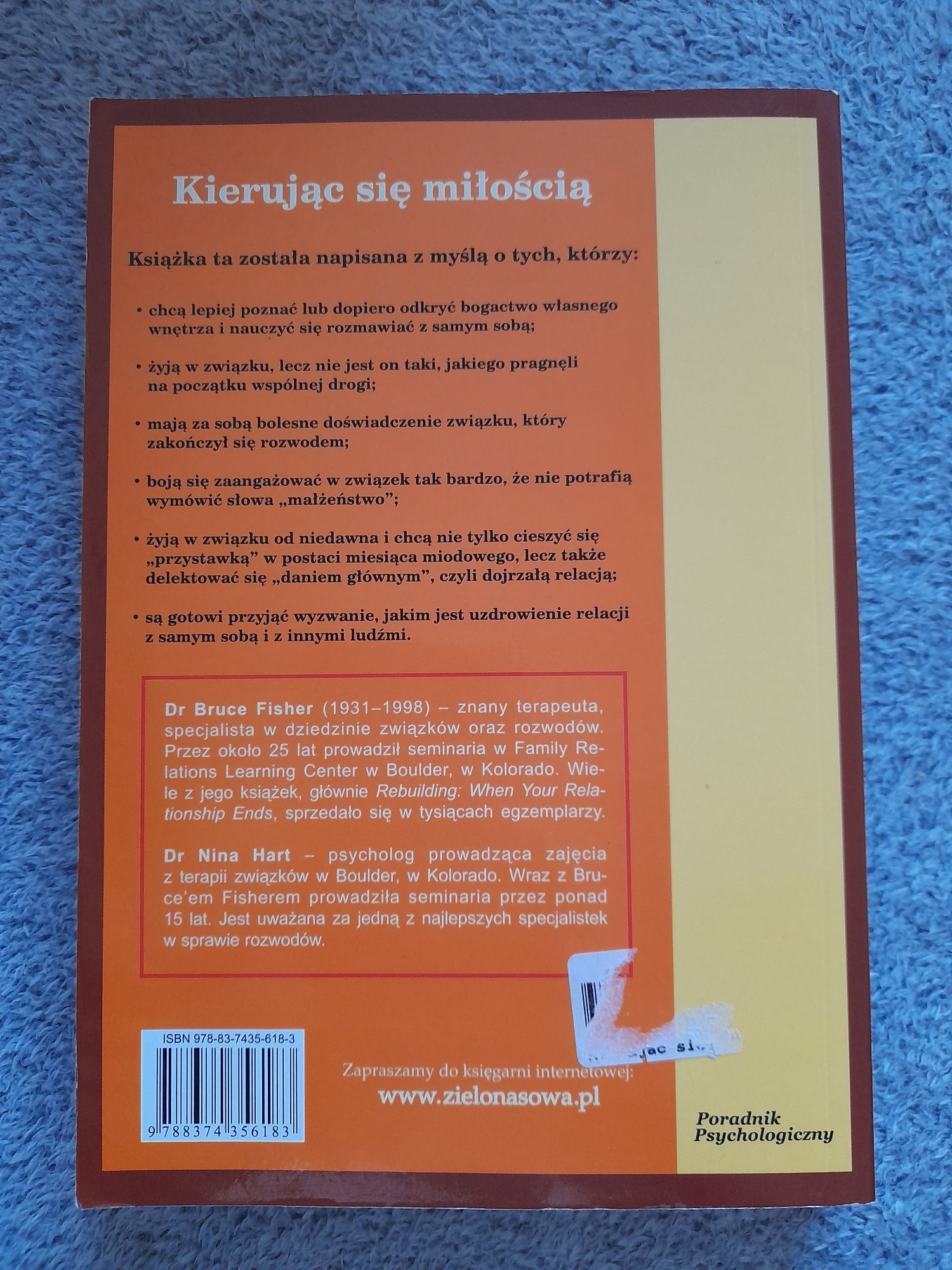 Książka Kierując się miłością Bruce Fisher, Nina Hart poradnik psycho