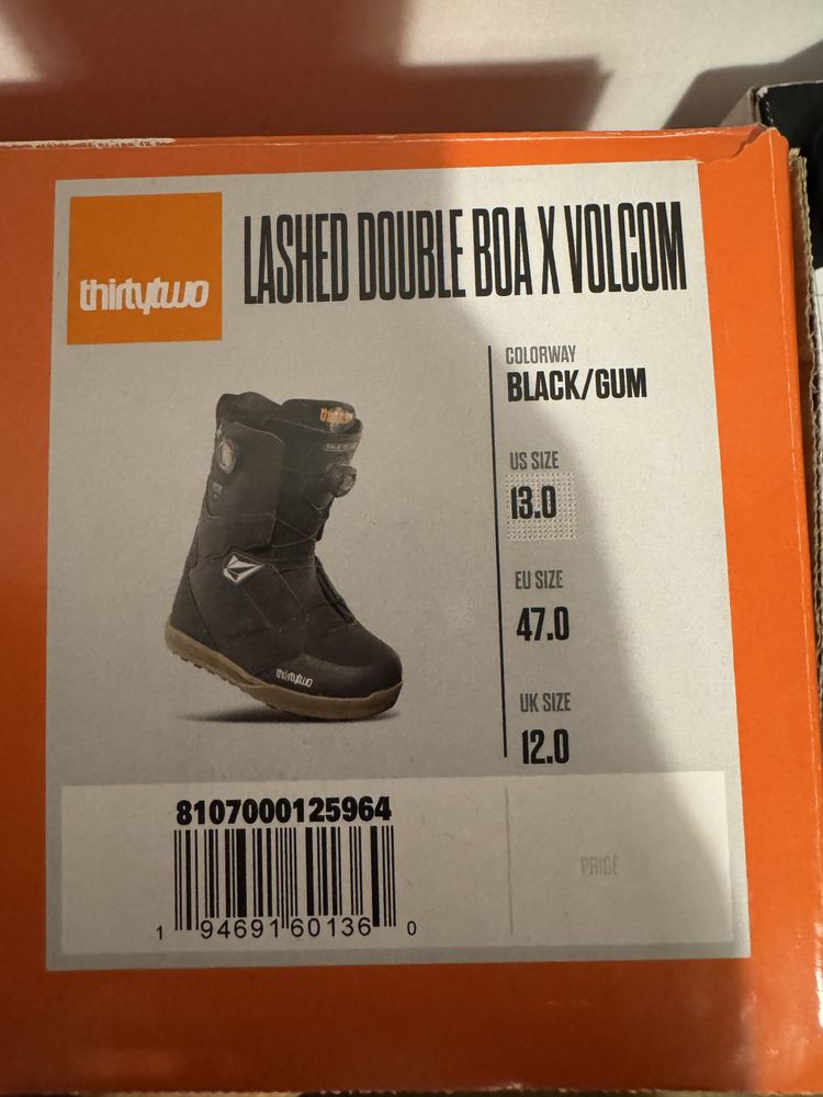 ThirtyTwo X Volcom Double BOA Showboard boots 13 rozm