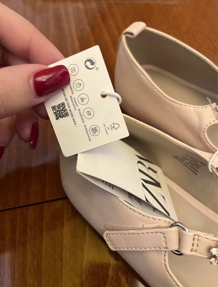 Zara туфельки для дівчинки