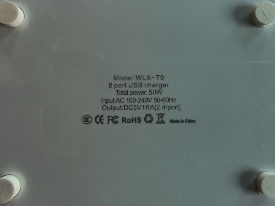 Carregador USB-A 8 Portas