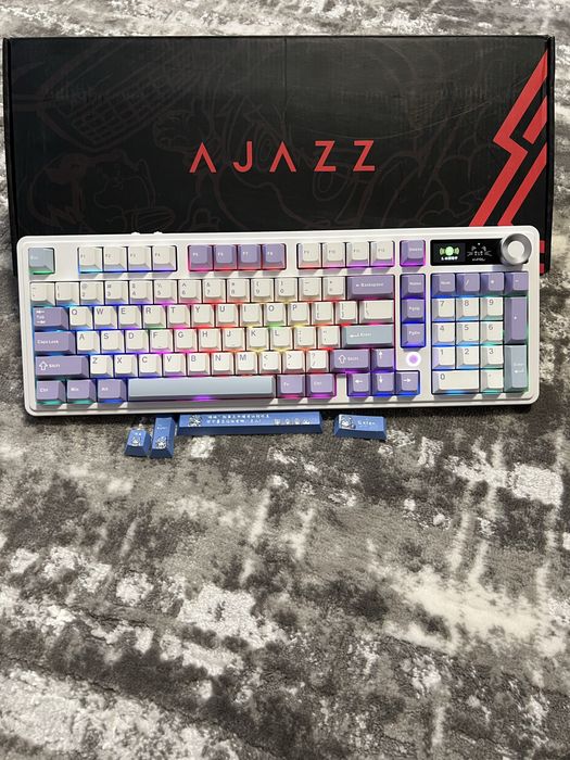 Механічна ігрова клавіатура AJAZZ АK980 - бездротова з RGB екраном