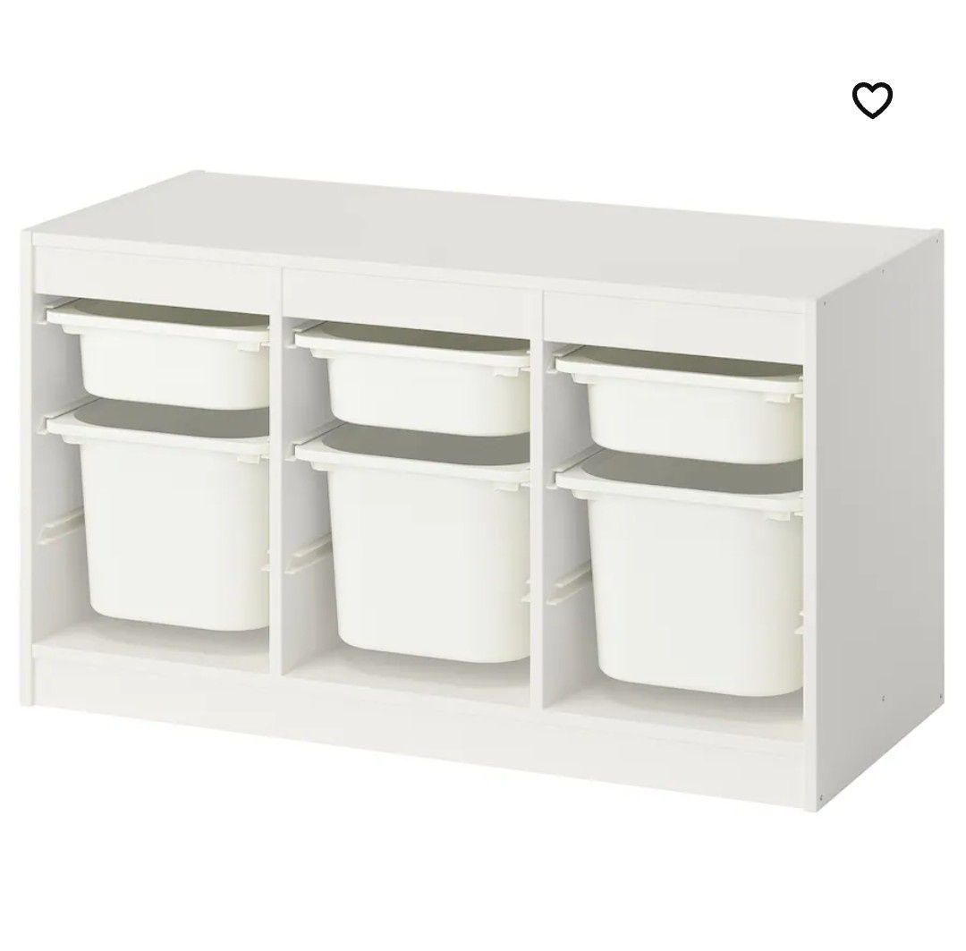 Rezerwacja.Regał Ikea TROFAST z pojemnikami