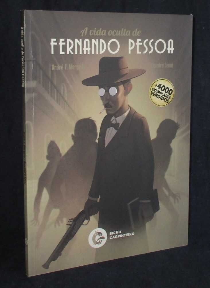 Livro BD A Vida Oculta de Fernando Pessoa André F. Morgado