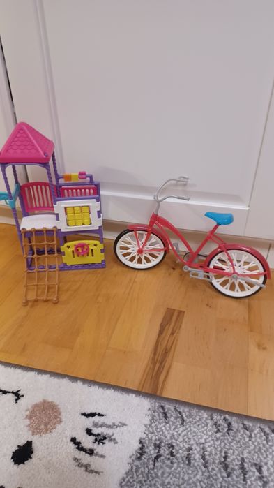 Barbie rower plus plac zabaw dla lalek