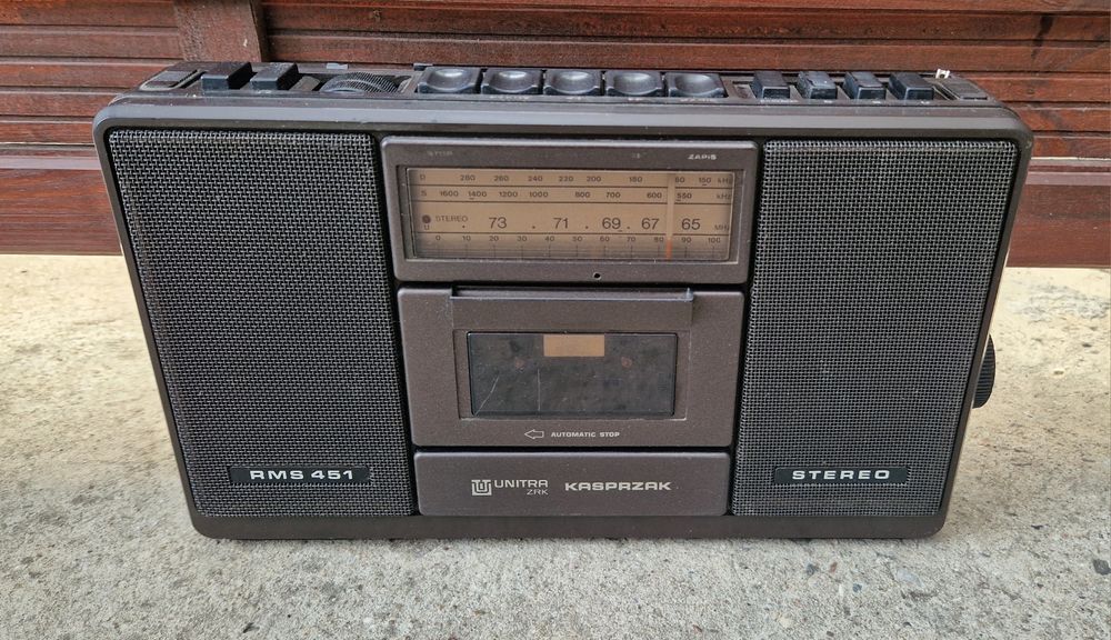 Radiomagnetofon Unitra Kasprzak rms 451 ark radio PRL vintage retro