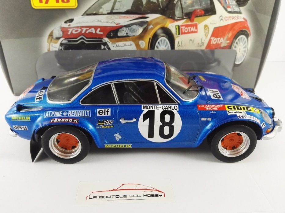 1/18 alpine renault a100. 1800 j. andruet rally monte carlo 1973