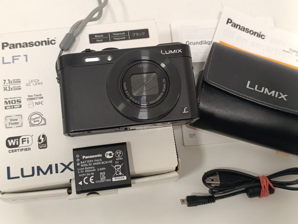 Aparat cyfrowy LUMIX LF1 RAW jasny f/2.0 WiFi NFC manual 12mpx fullHD