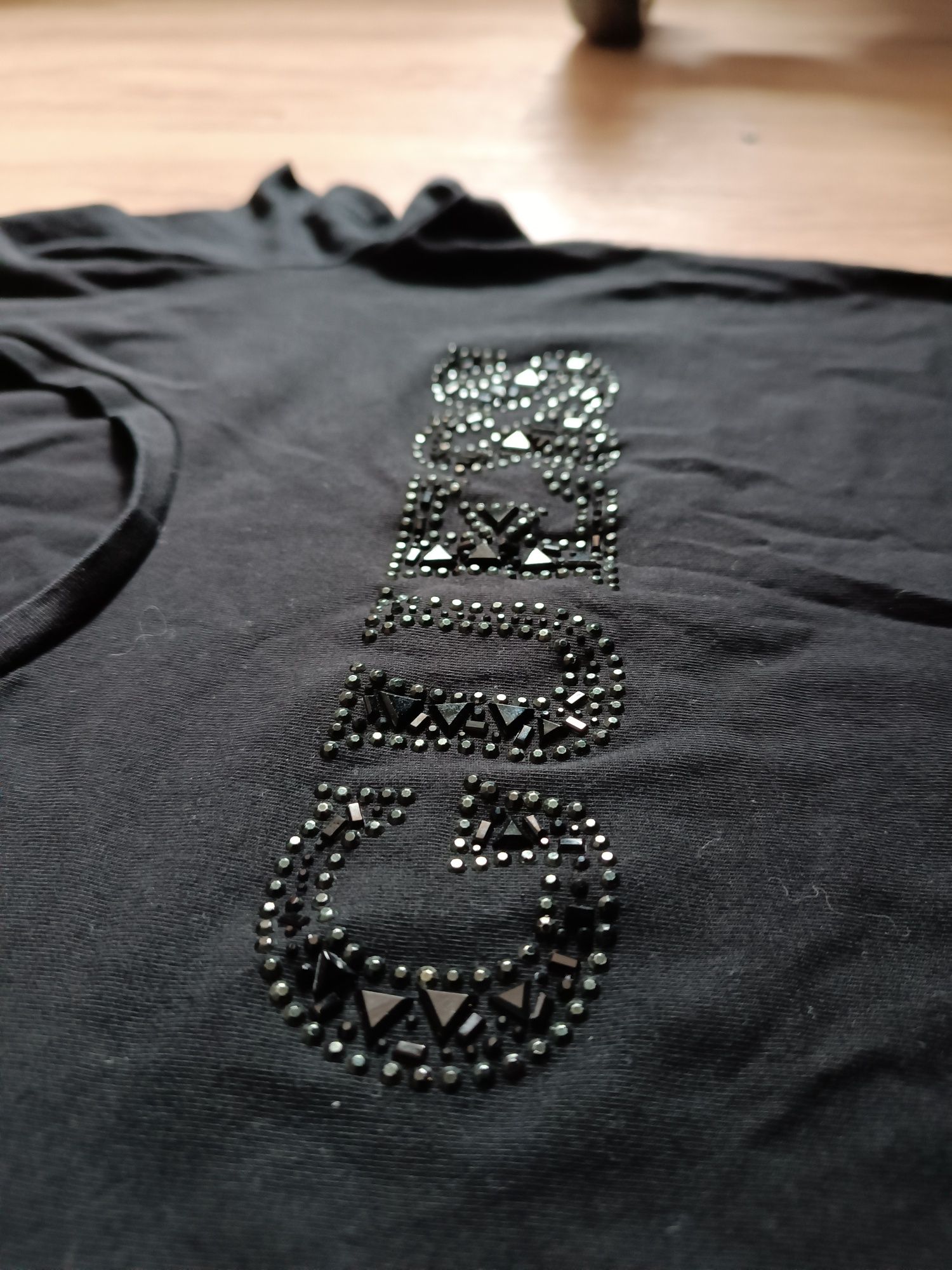 Guess koszulka t-shirt czarna damska S XXS