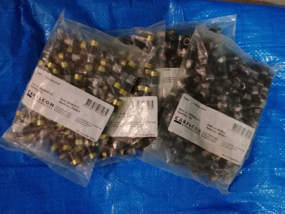 Conectores Cabelcon RG6 RG59 (100 unidades)