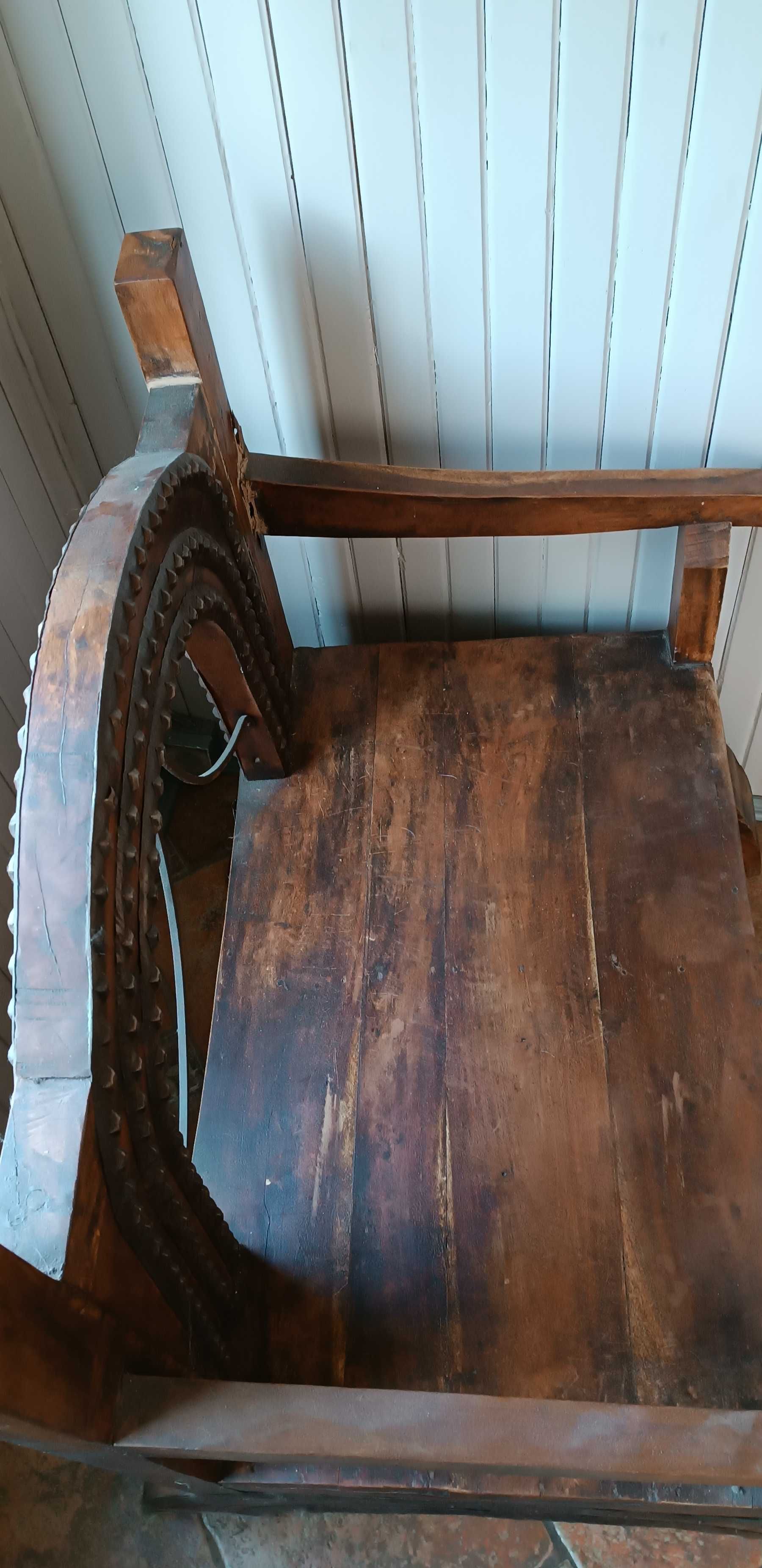 Indyjska ławka krzesło kolonialne ozdobne