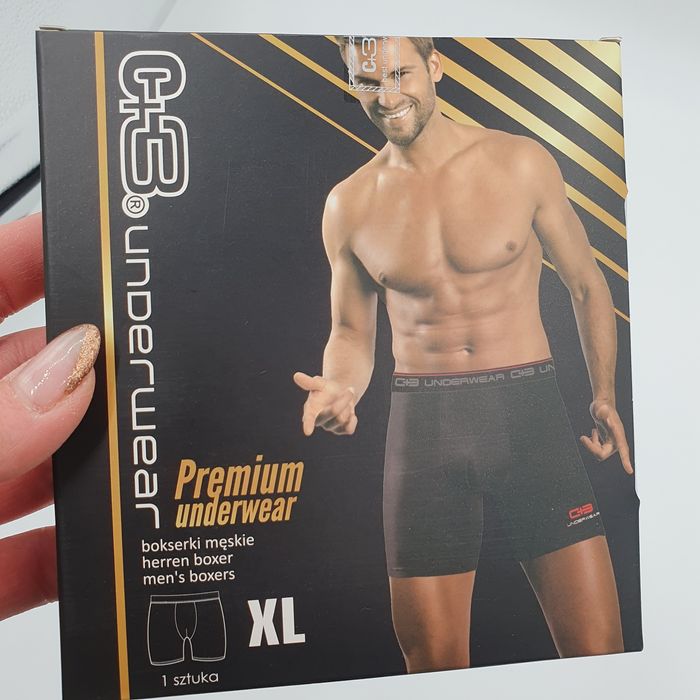 Bokserki męskie długa nogawka XL bawełniane bawełna