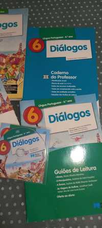 Diálogos 6- Manual, Caderno de Atividades, Material auxiliar