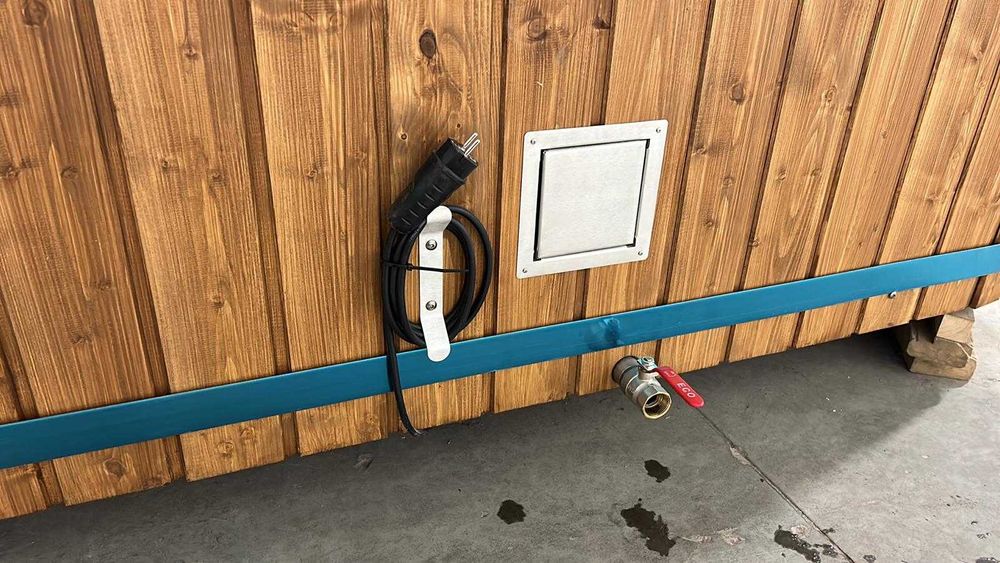 Beczka Kwadratowa Wellness XXL 6osób + leżanka Balia Ogrodowa Bania