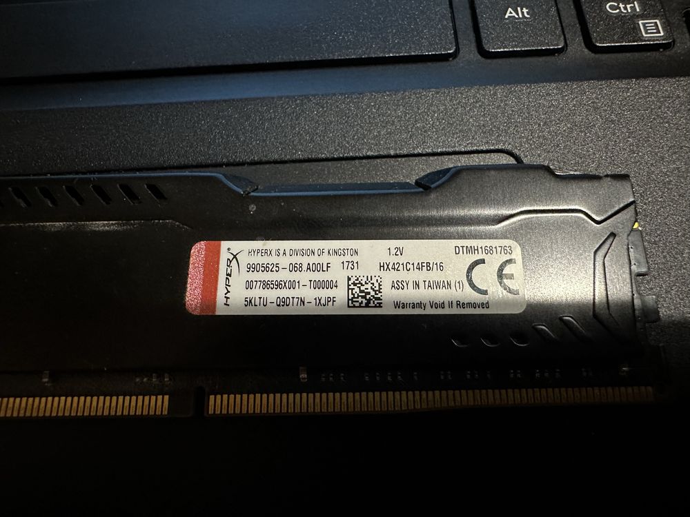 Оперативна памʼять DDR4 HyperX 16GB