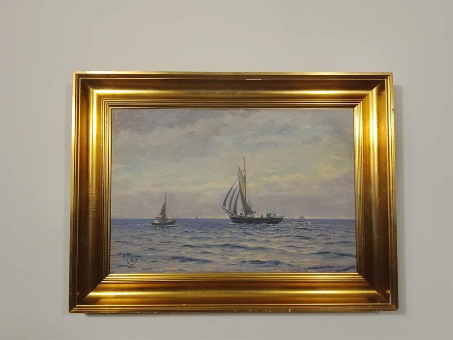 Stary obraz na płótnie Jens Sinding Christensen 1888 - 1980