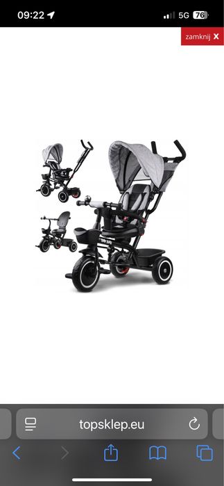 Rowerek trzykołowy tiny bike