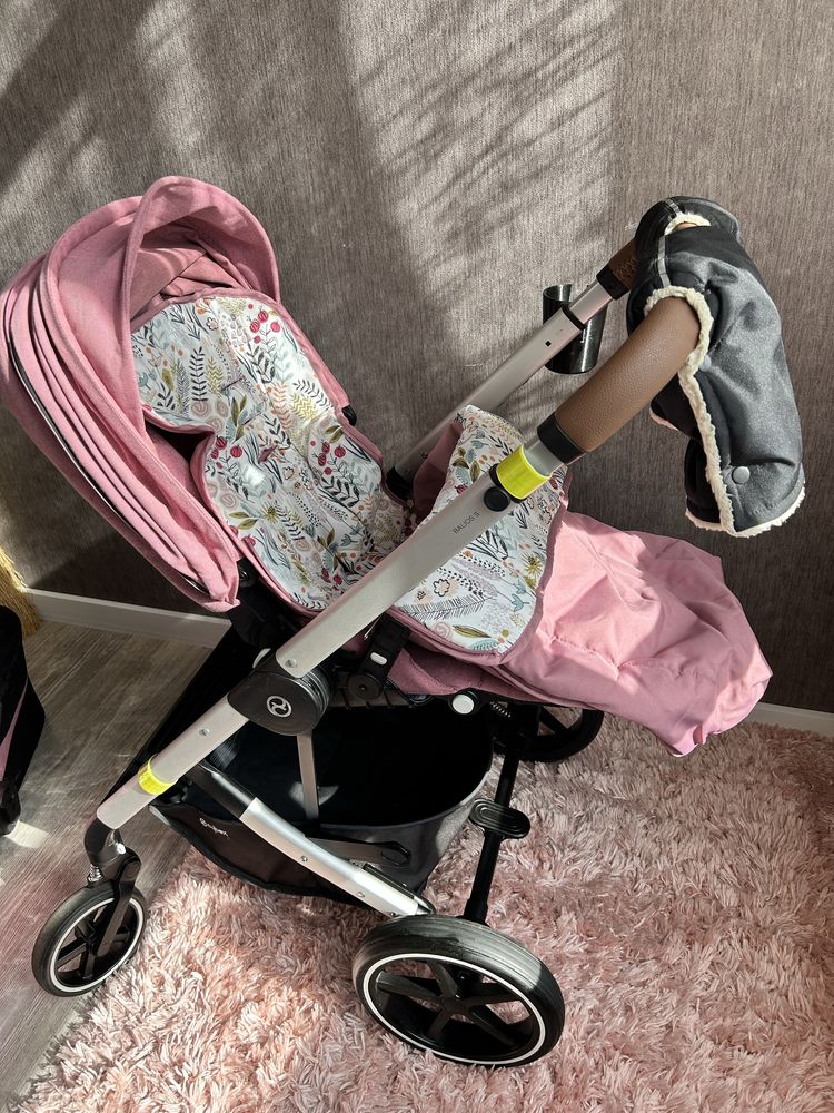 Коляска універсальна 2 в 1 Cybex Balios S Lux SLV Magnolia Pink