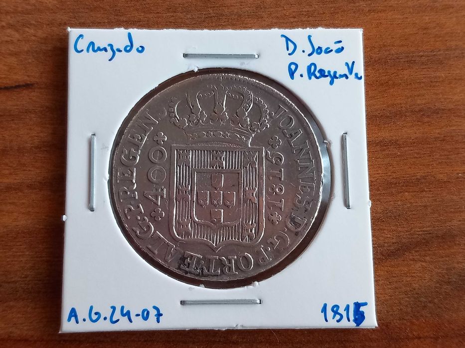 Moeda Cruzado 1815 D. João P. Regente