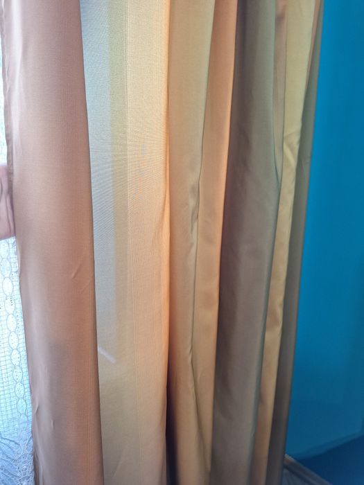 4 szt zasłony do salonu cieniowane eleganckie + lambrekin wys. 2.65