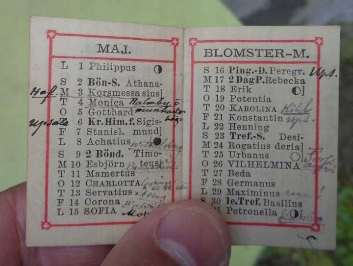 Ciekawy kolekcjonerski kieszonkowy kalendarzyk z roku 1880-zobacz