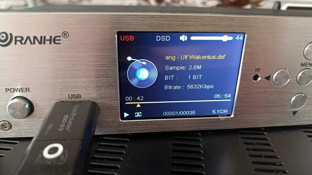 Przetwornik cyfrowo analogowy DAC z możliwością 5.1 DTS 4K BT USB