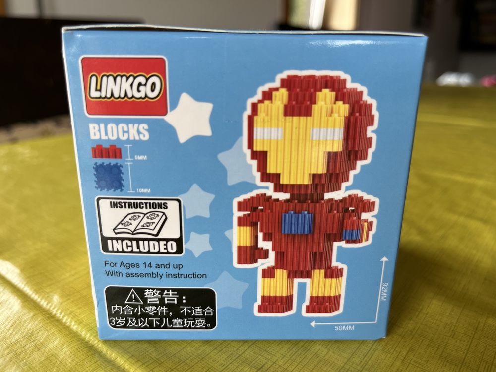 Legos Novos - Stitch Azul Stitch Rosa Capitão América Iron Man Marvel