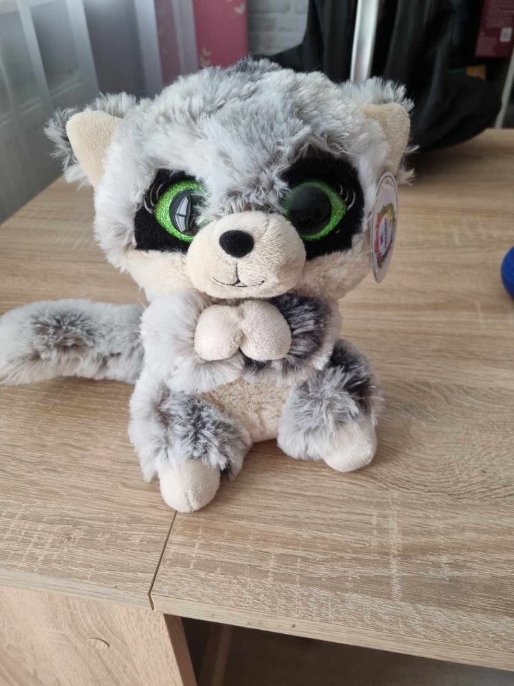 Śliczny lemur NOWY 23cm maskotka