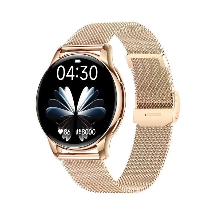 smartwatch damski veltori vt300-1 złota bransoleta