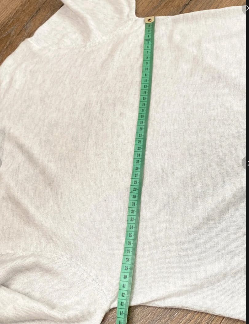 ZARA - Jasnoszary elegancki longsleeve - roz M - z golfem lekka bluzka
